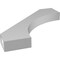 Ekena Millwork 4-in. W x 34-in. D x 34-in. H Westlake Architectural Grade PVC Knee Brace BRCP04X34X34WTL - alternate 5